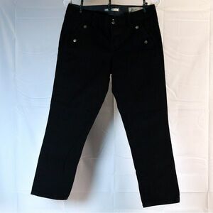 Gap Limited Edition Black Straight Leg Pants Size 24 0 Utility Stretch